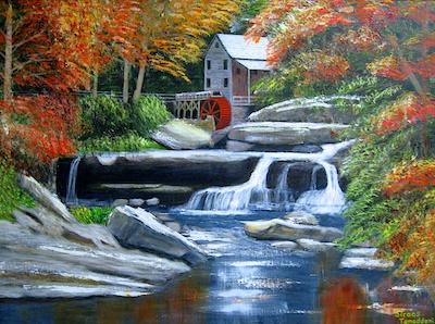 Glade Creek Grist Mill by Siroos Tamaddoni