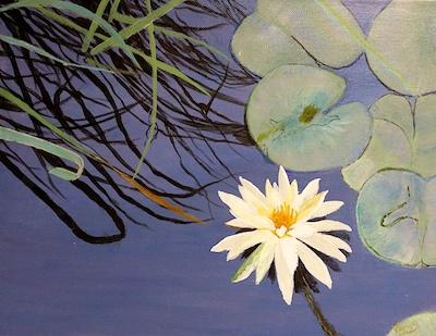 Summer Lily Pond by Vijaya Muruganantham