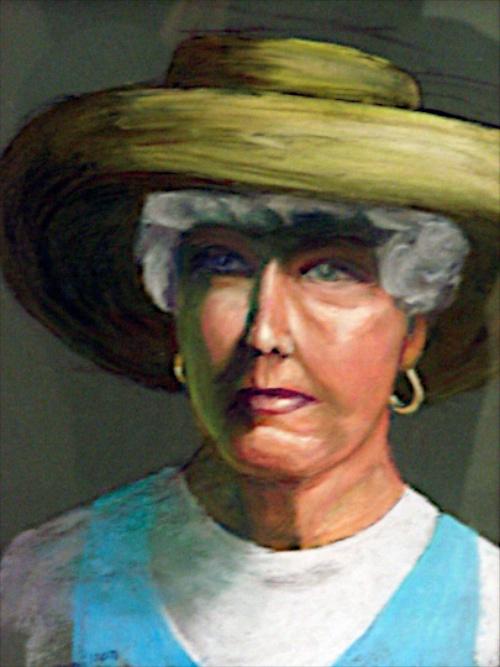 Lady in Yellow Hat by Margaret Hamilton
