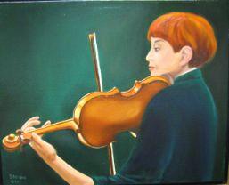 The Violinist by Sandy DeLopez