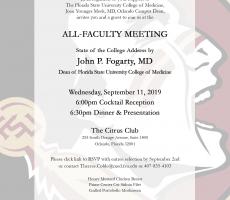 2019 All Faculty Evening at The Citrus Club