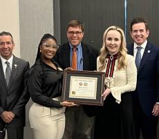 Deja Austin MS4 recently recognized at the State of Florida Board of Medicine meeting