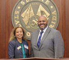 Dr. Brown-Speights and Senator Simon 