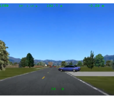 Driving simulation screenshot image