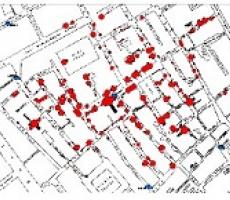 cholera map london 1854