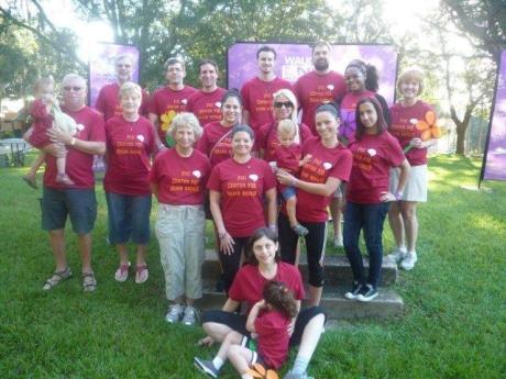 Group picture in a park