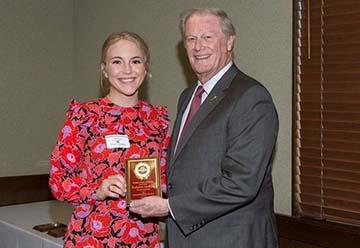 Katharyn Lindborg with FSU President, Dr. John Thrasher