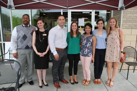 (From left to right) Robert Moore, Monika Kossey, Felix Alvelo, Erika Turko, Klariz Tucker, Andi Sioux Crutchfield, and Clara Barranco are just some of the volunteers who helped to make our scholarship fundraiser a success.
