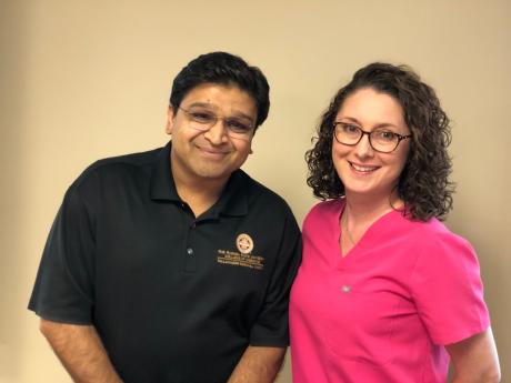 Dr. Sandeep Rahangdale, and Dr. Amy Haddock, Class of 2013