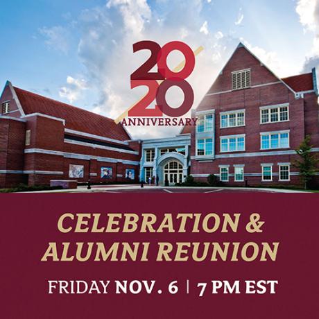 The College of Medicine will celebrate its 20th anniversary with a virtual ceremony at 7 p.m. on Friday, Nov. 6