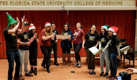 The Arts in Medicine Christmas concert was recorded on Zoom.