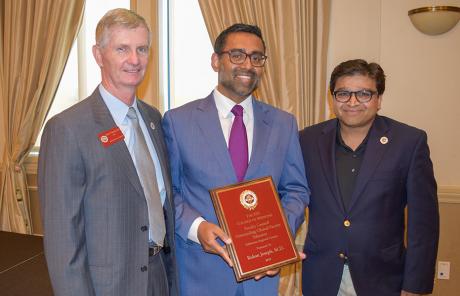 Dr. Rojan Joseph receives the Outstanding Community Faculty Educator award