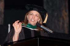 Dr. G a hit at graduation