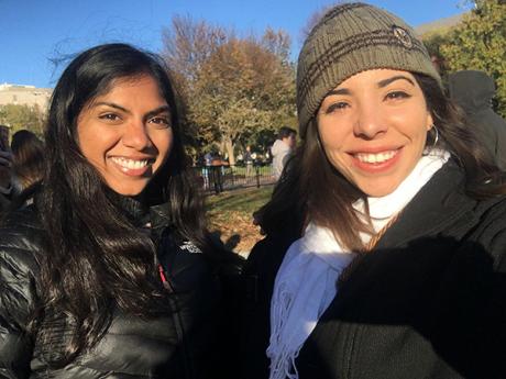 Vinita Akula (left) and Gabby Cintron