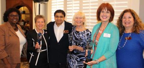 Dr. Littles, Yvonne Brown, Dr. Rahangdale, Paula Fortunas, Pam Irwin, and Elaine Geissinger