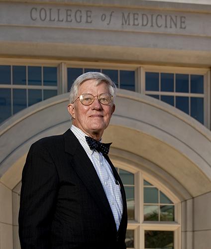 In front of the med school