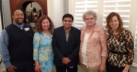 FSU COM Tallahassee Regional Campus, Robert Moore, Student Support Coordinator, Elaine Geissinger, Campus Administrator, Dr. Sandeep Rahangdale, Campus Dean, Kathryn Seitz, Administrative Assistant,  and Julie Peacock, Clinical Coordinator.