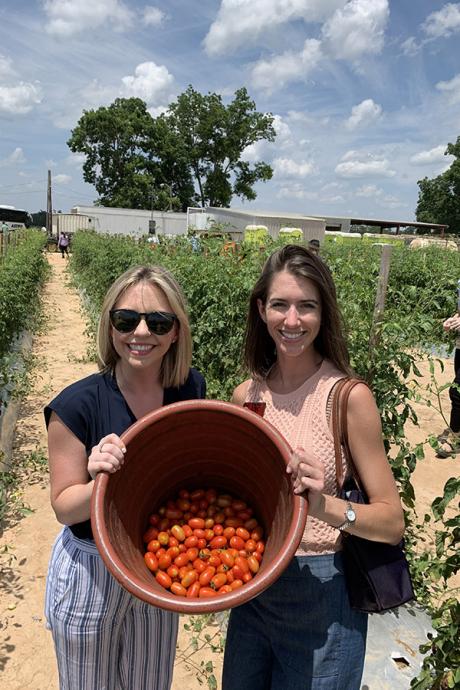 Students who visited Decatur County, Georgia, even got to pick tomatoes.
