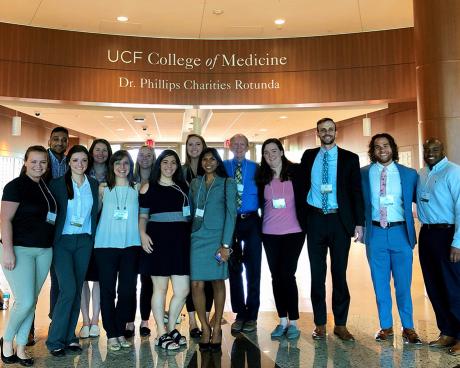 These students and faculty members attended the Chapman Conference