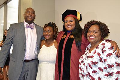 African-American Ph.D. graduate shows the way for others