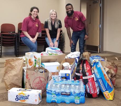 Doctoral students collected donations