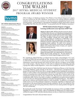 HIVMA Award Announcement 