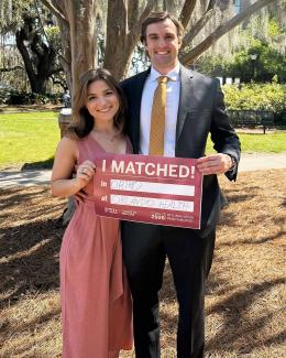 Lexi and Maxx on Match Day