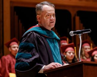 Ben Smith, DMSc, PA-C, director of the PA program and associate dean, shared just how intense the training was for the graduates.