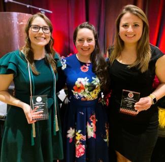 Congratulations! PA Class of 2023 graduates, Director’s Award winners Michaela Manias and Karen Post, pictured here with Cassandra Yusz. These two amazing students were featured in spotlight articles!