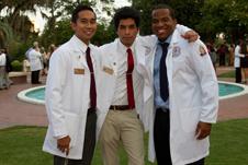 First-year students don white coats