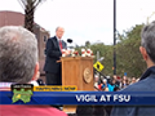 Vigil held at FSU to honor student, faculty member (WCTV)