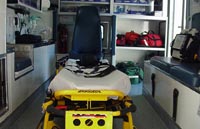 The business end of an ambulance.